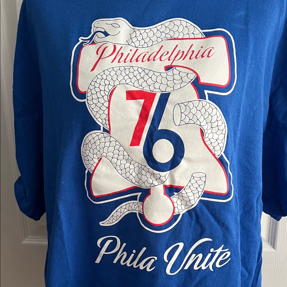 Blue Philadelphia 76ers Sixers Phila Unite NBA